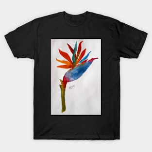 Bird of Paradise Painting T-Shirt